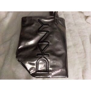 Metallic Silver DKNY purse